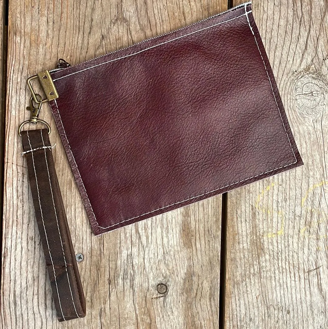123 Make-up bag - Silver Acid w/ Red Brands
