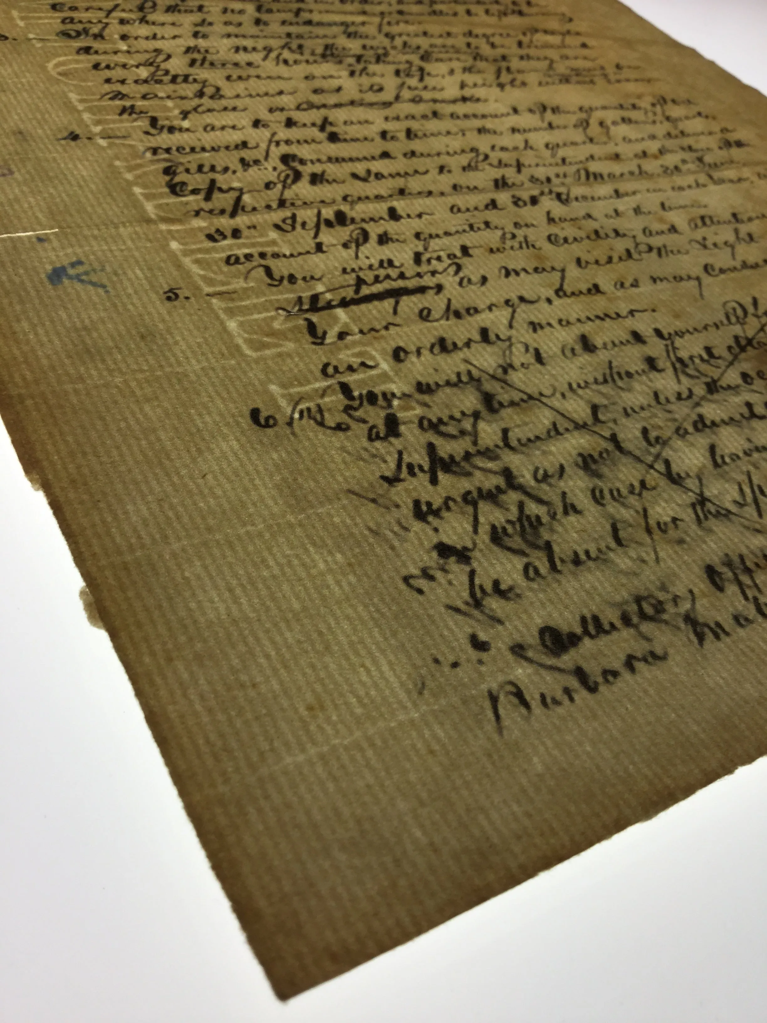 1848 KEY WEST FLORIDA LIGHTHOUSE KEEPER INSTRUCTIONS DOCUMENT ~BARBARA MABRITY~