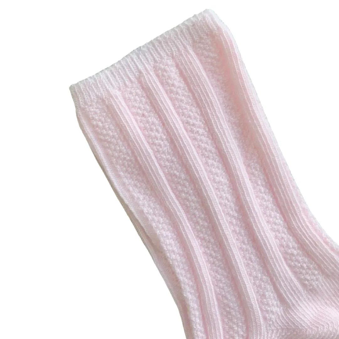 2 Pack Baby Socks White & Pink
