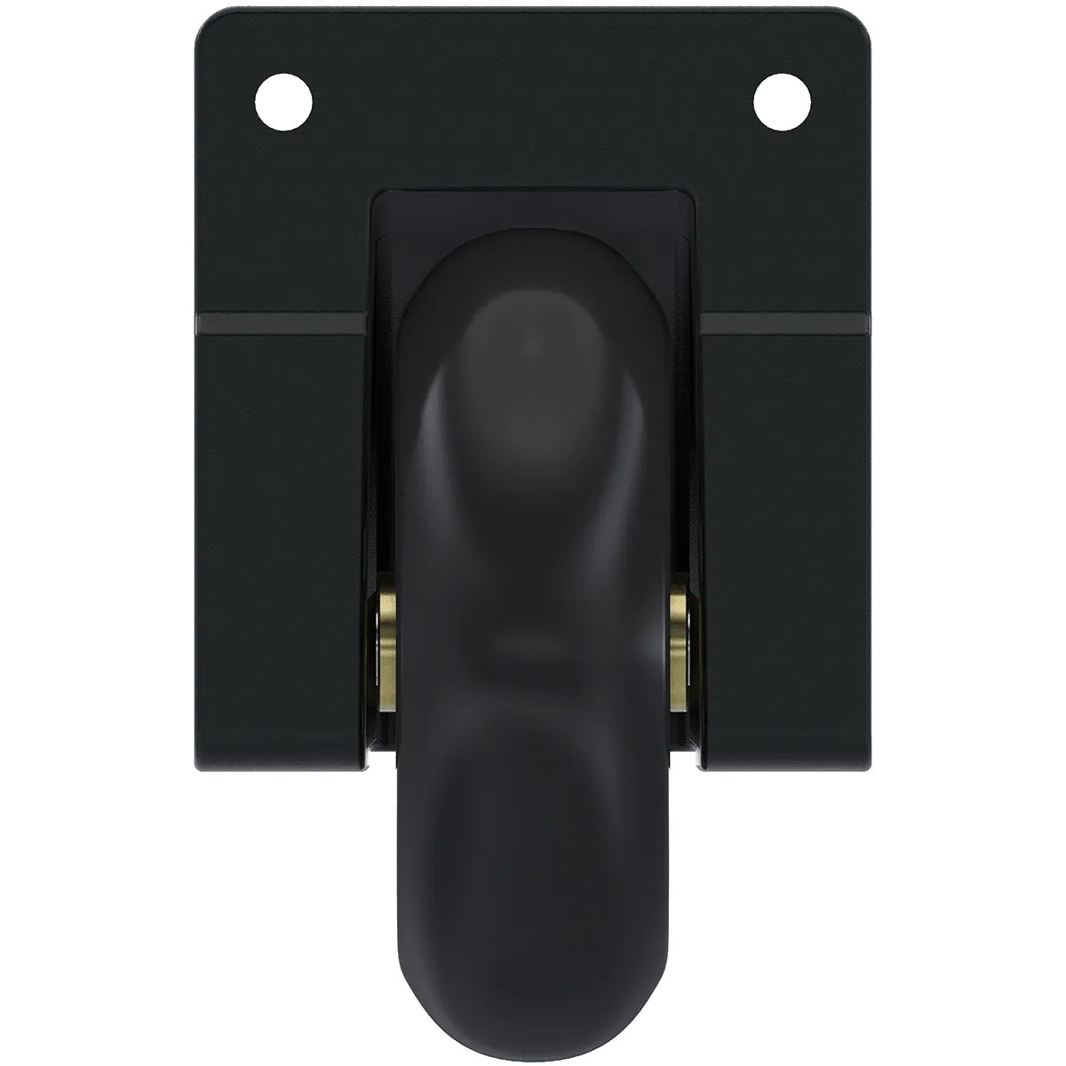 3" Black Narrow  Edge Mount Caster