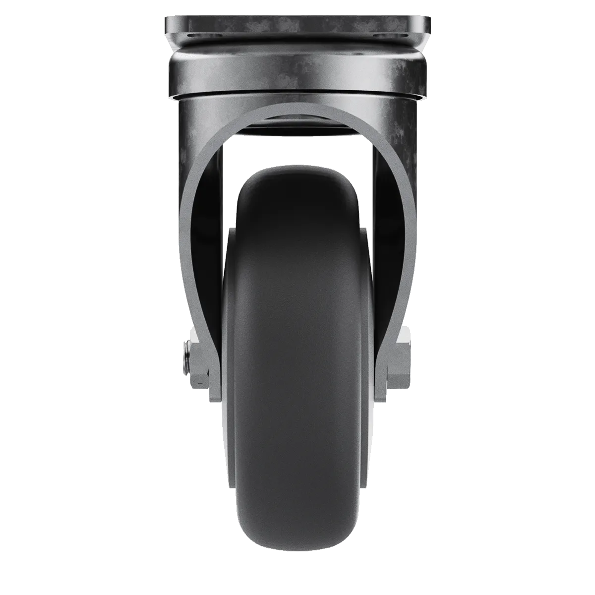 4" Gray TPR Tire Swivel Caster