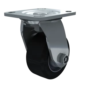 4" Heavy Duty Rubber/Cast Iron Swivel Caster