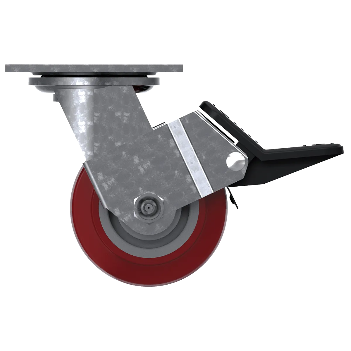 4" Poly Hi-Tech Swivel Caster with Brake