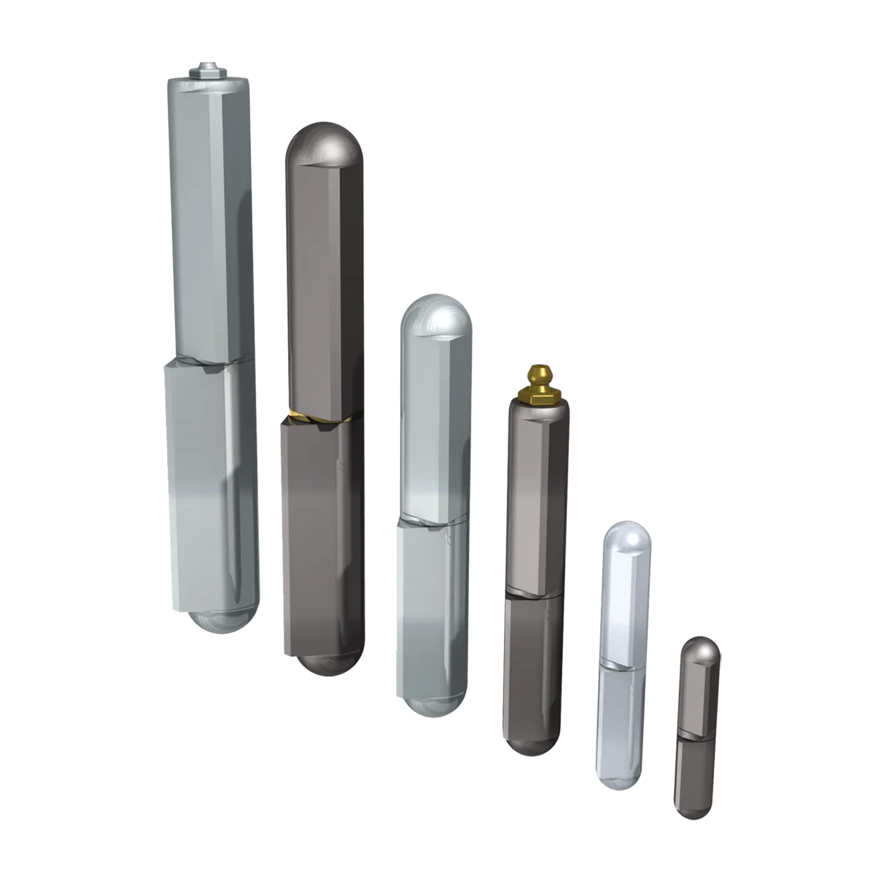 4" Stainless Steel Weld-on Hinge with Stainless Steel Pin