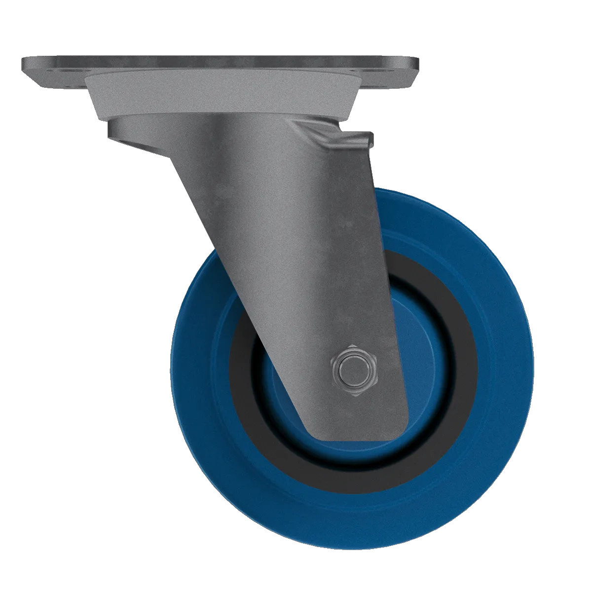 4" TCH Blue Swivel Caster and Brake Kit