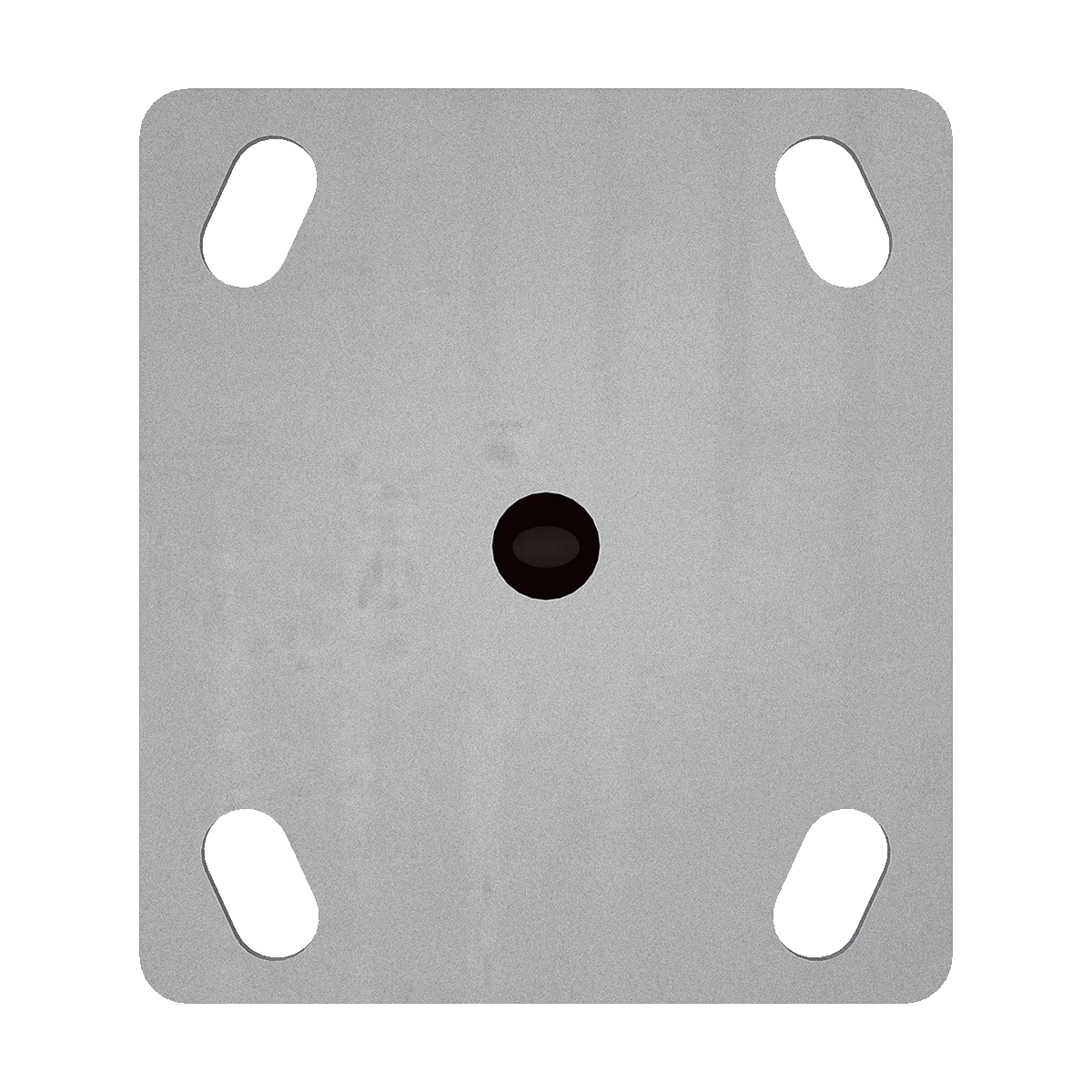 4" x 2" Maroon Polyurethane Rigid Caster
