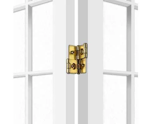 6 Panel Room Divider Privacy Screen Foldable Pine Wood Stand - White