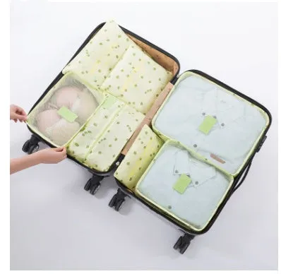 6-Piece Travel Organizer Set: Lightweight Compression Packing Cubes - Ideal for Carry-On Suitcases