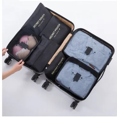 6-Piece Travel Organizer Set: Lightweight Compression Packing Cubes - Ideal for Carry-On Suitcases