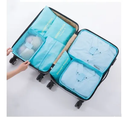 6-Piece Travel Organizer Set: Lightweight Compression Packing Cubes - Ideal for Carry-On Suitcases