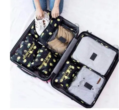 6-Piece Travel Organizer Set: Lightweight Compression Packing Cubes - Ideal for Carry-On Suitcases