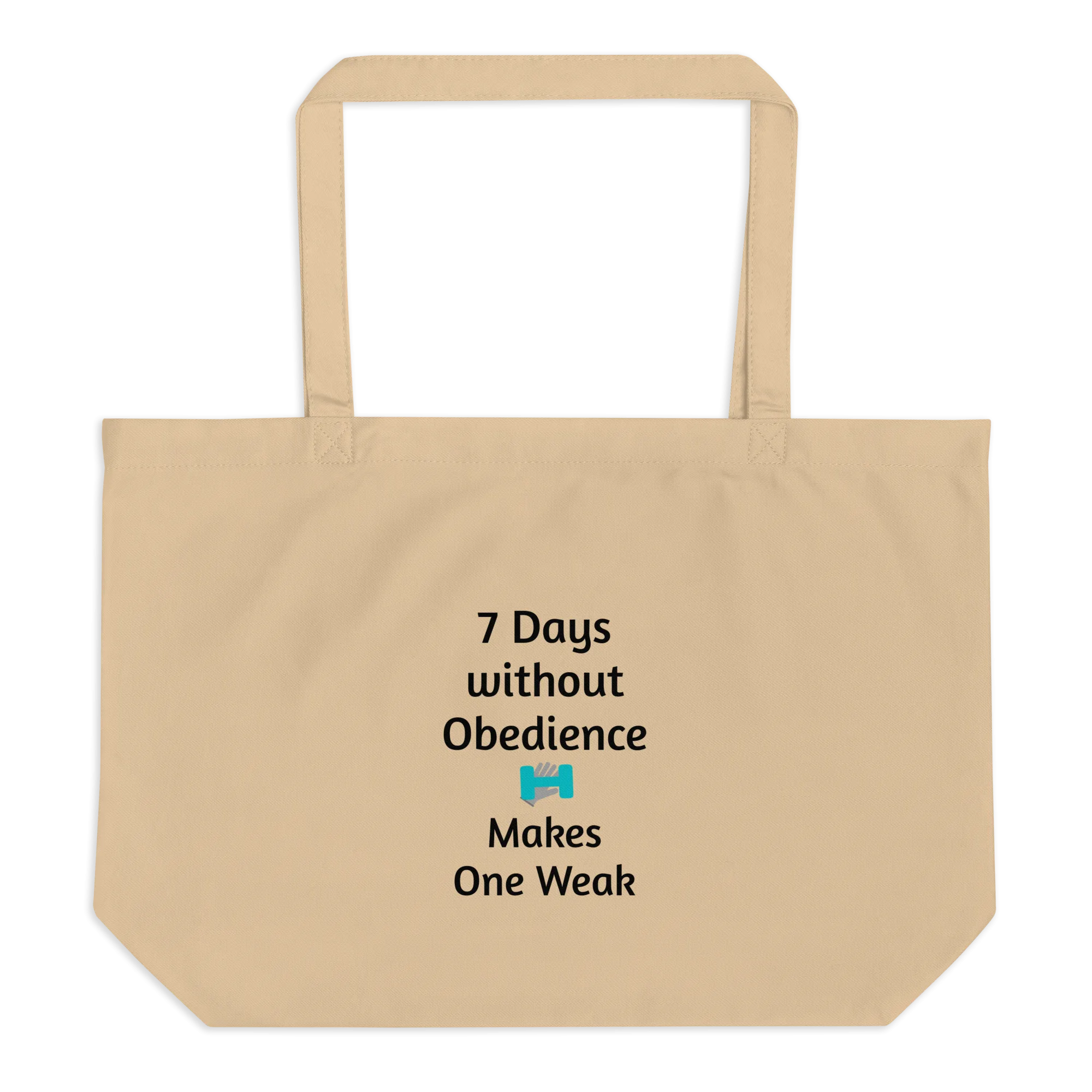7 Days Without Obedience X-Large Tote/ Shopping Bags