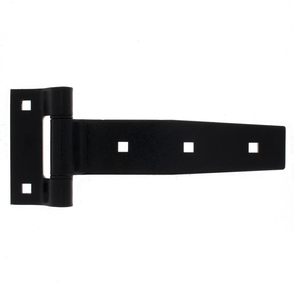 8" Black Stainless Steel Strap Hinge