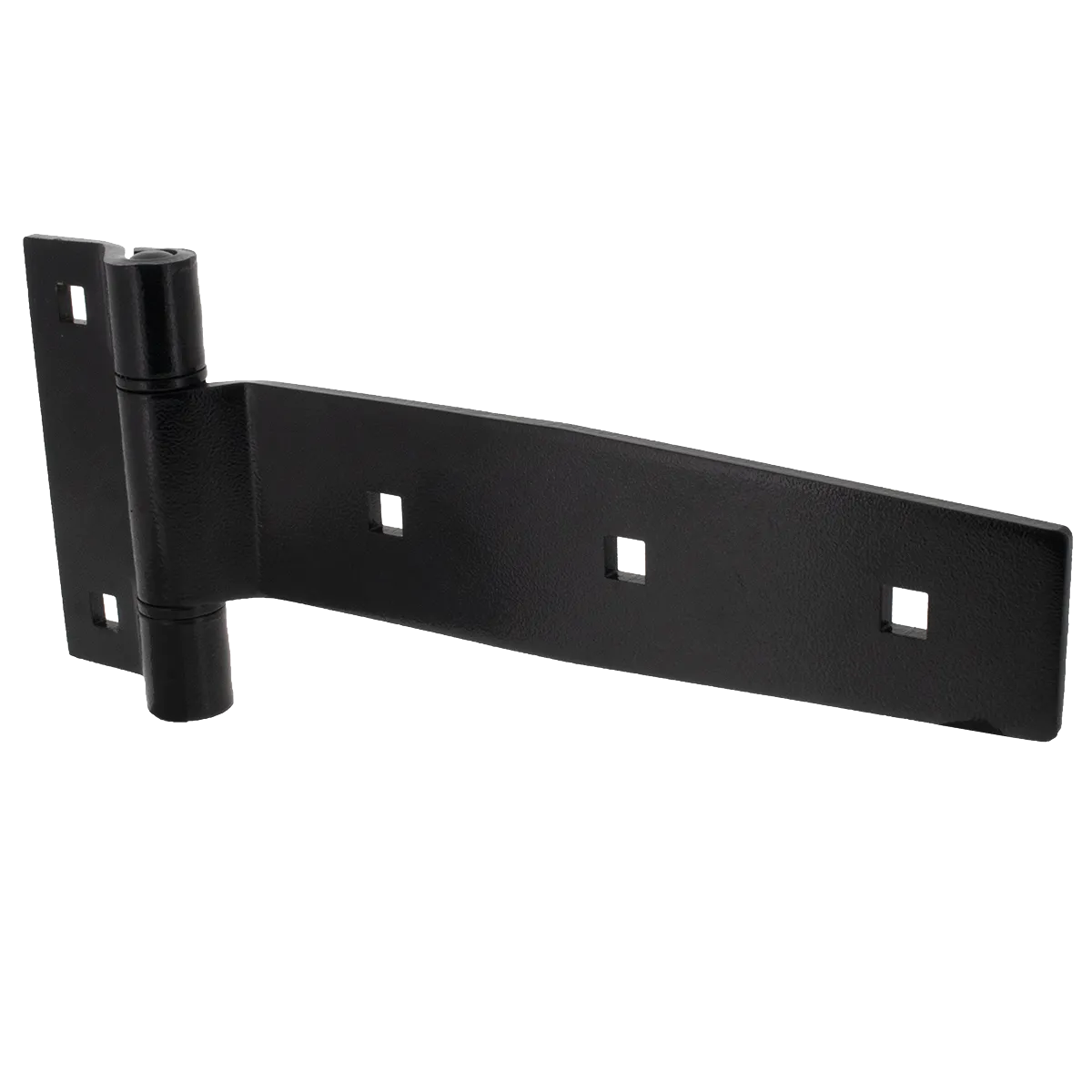 8" Black Stainless Steel Strap Hinge