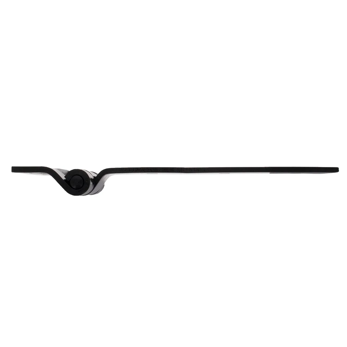 8" Black Stainless Steel Strap Hinge