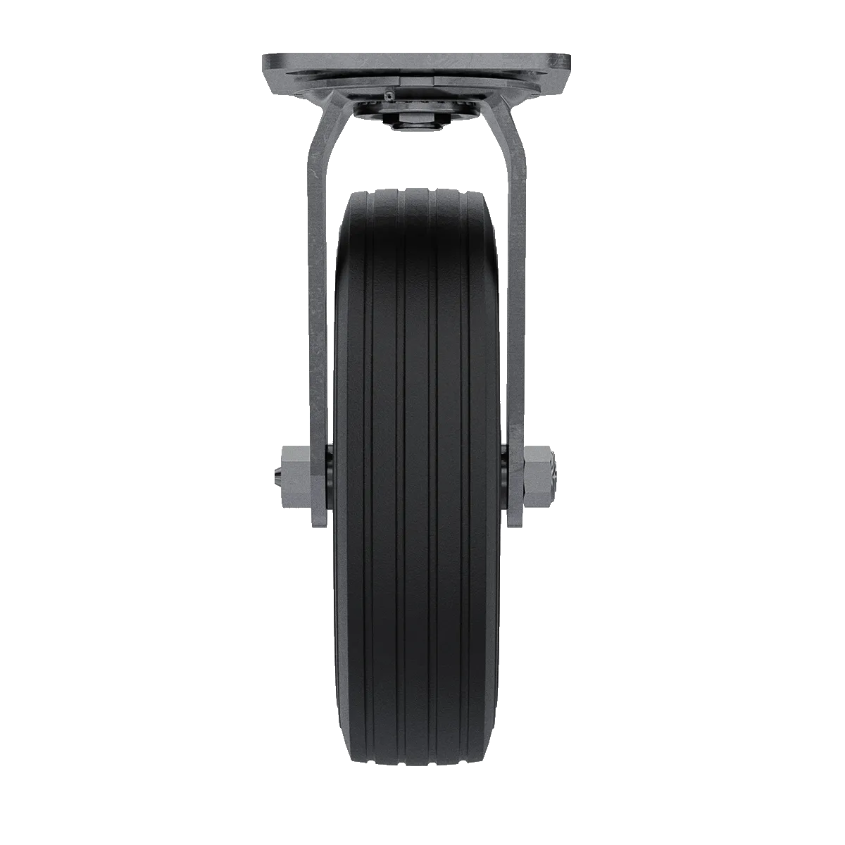 8" Flat Free Swivel Field Caster