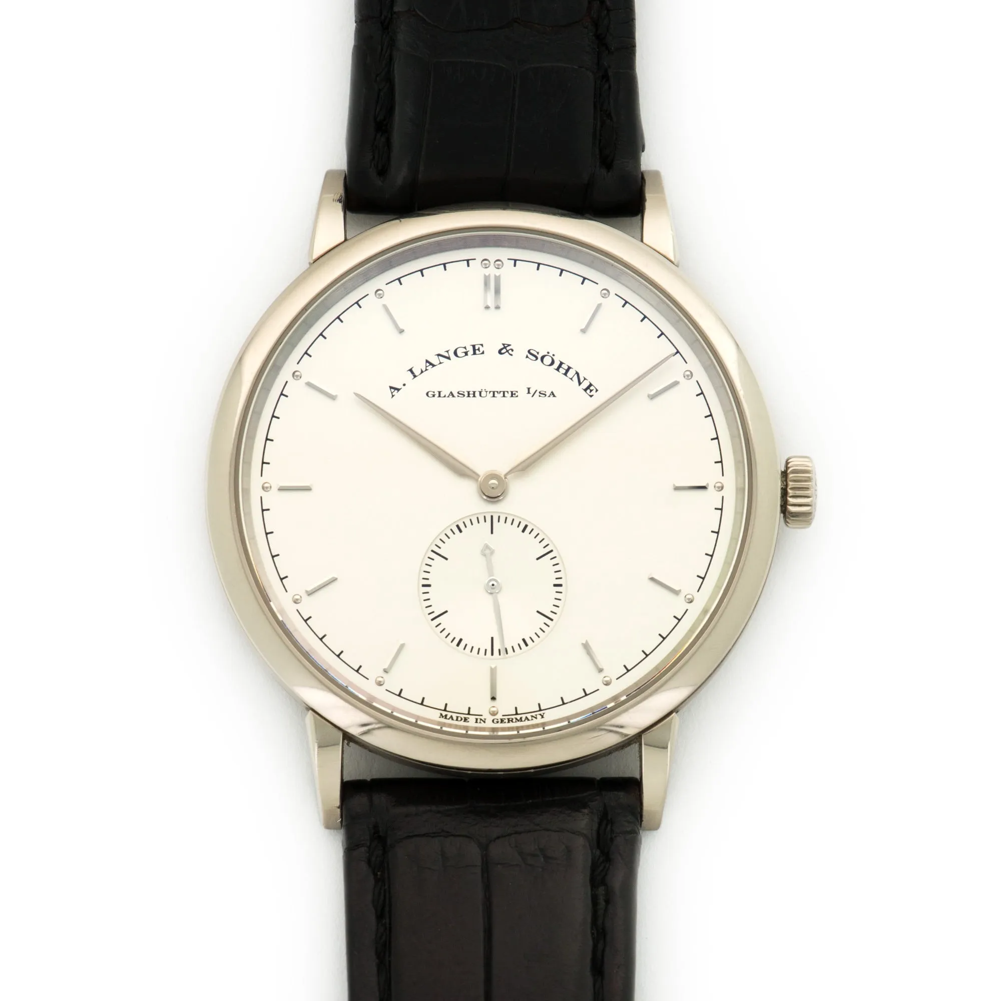 A. Lange & Sohne White Gold Saxonia Watch Ref. 216.026