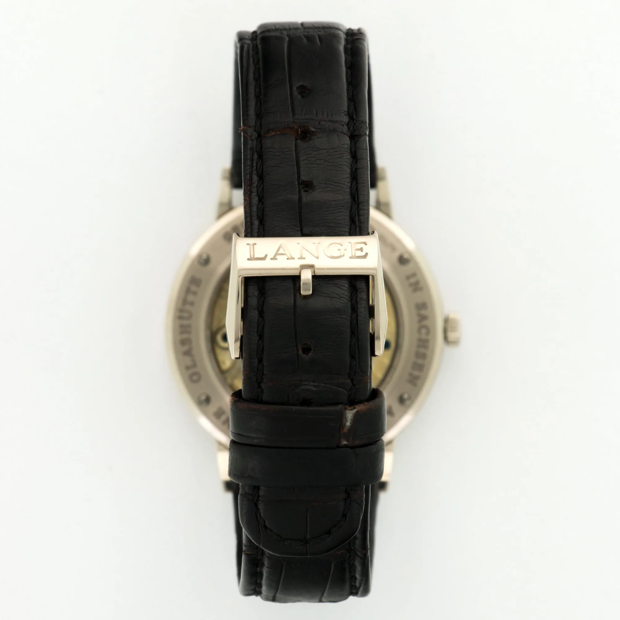 A. Lange & Sohne White Gold Saxonia Watch Ref. 216.026