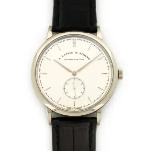 A. Lange & Sohne White Gold Saxonia Watch Ref. 216.026