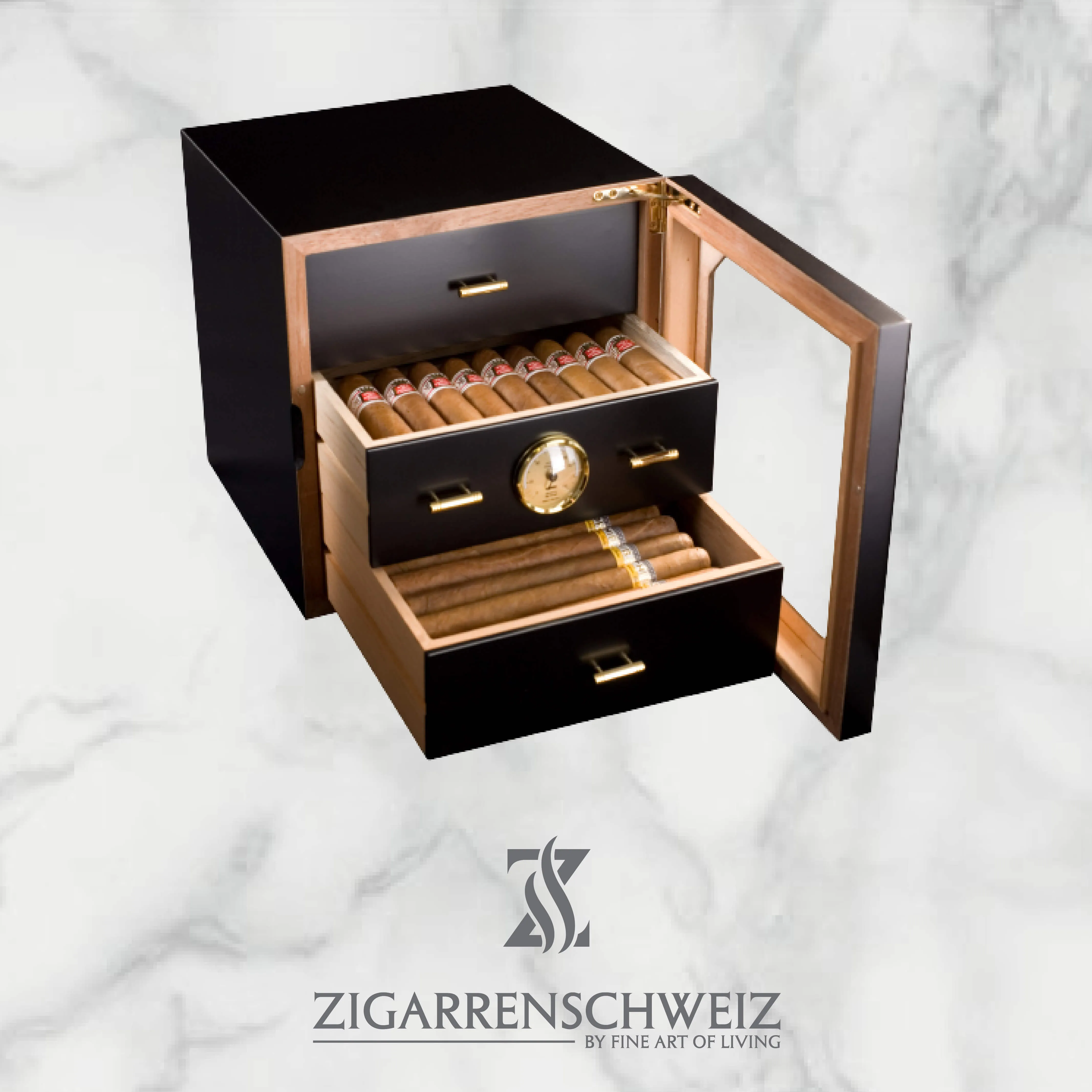 Adorini Chianti medium Deluxe Humidor - bis 120 Robusto Zigarren
