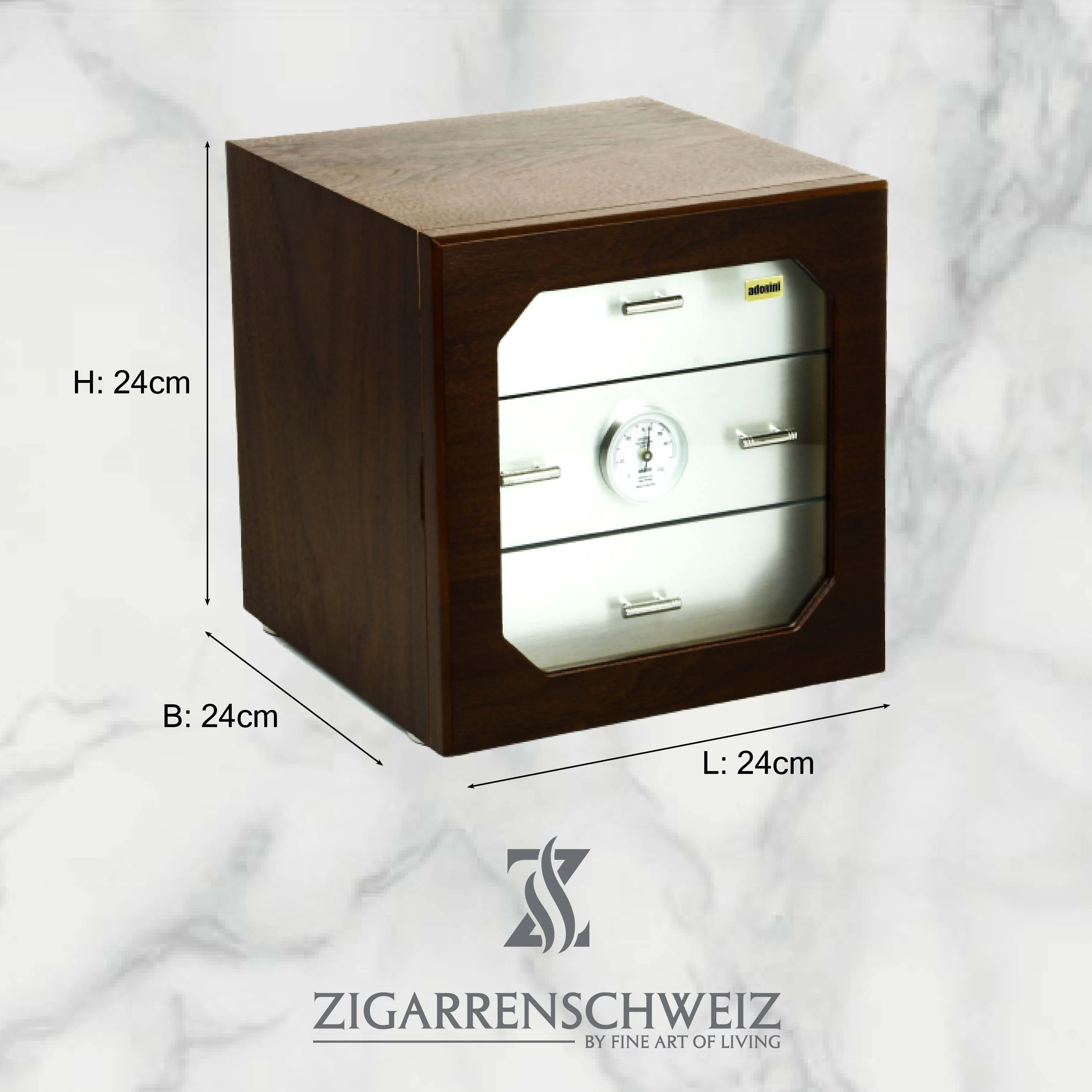 Adorini Chianti medium Deluxe Humidor - bis 120 Robusto Zigarren