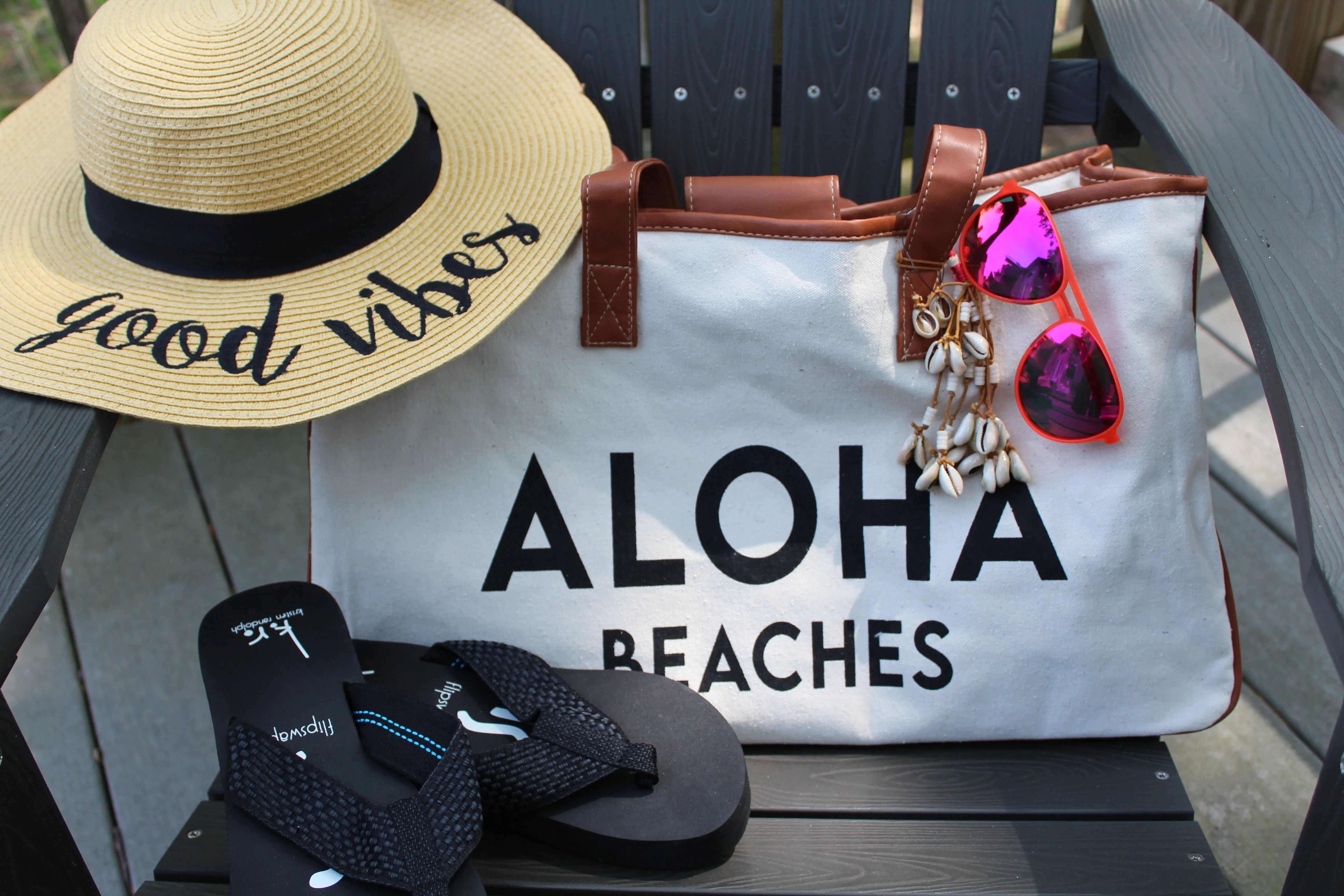 Aloha Beaches - Large Cotton Tote Bag