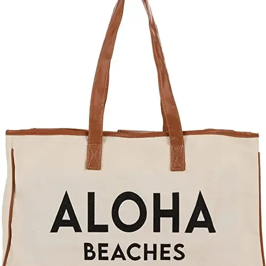 Aloha Beaches - Large Cotton Tote Bag
