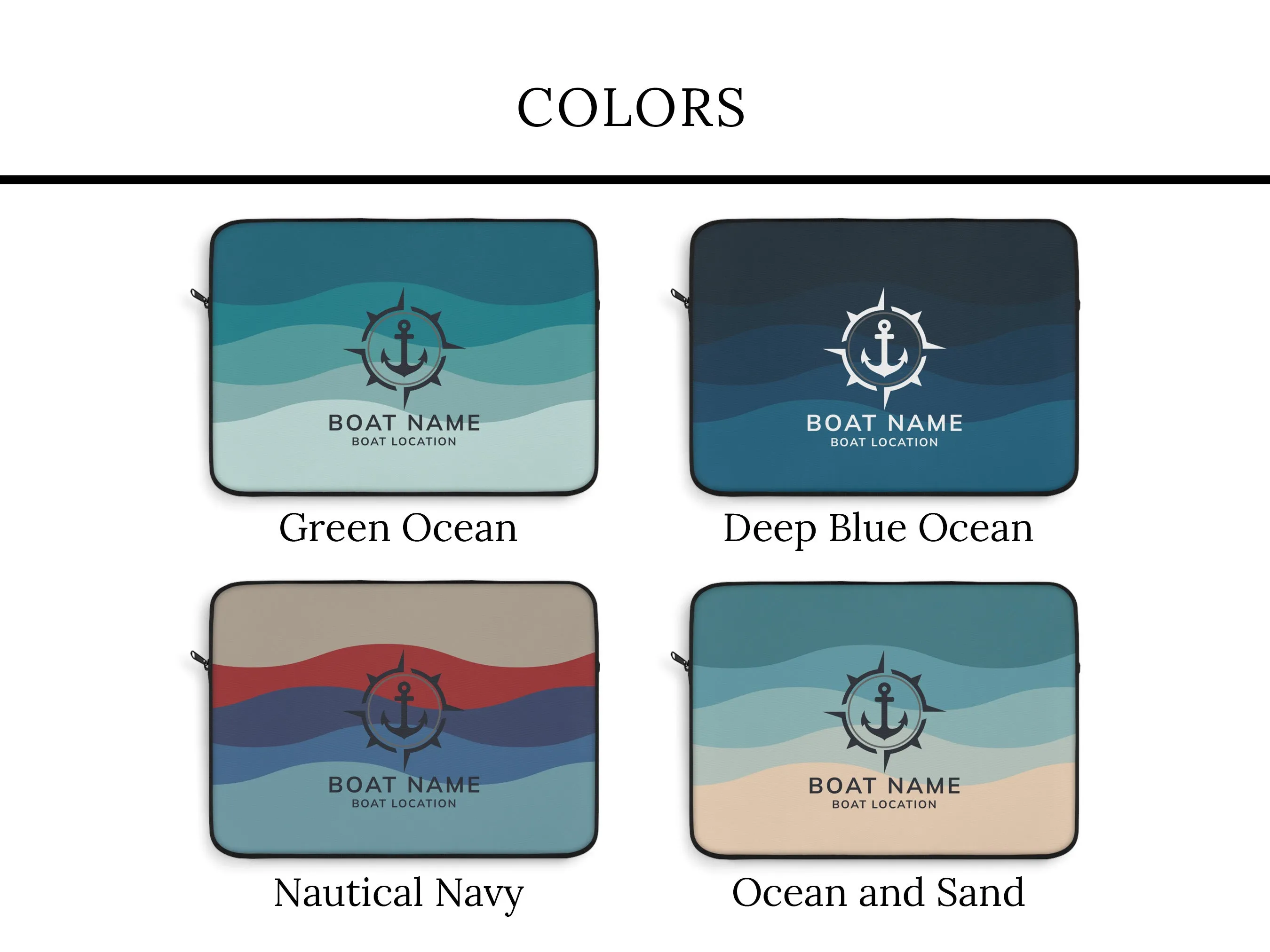 Anchor Laptop Sleeve | Upwind Design