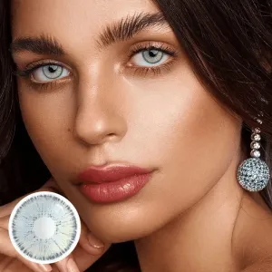 Angeles Blue Grey Colored Contact Lenses Yearly