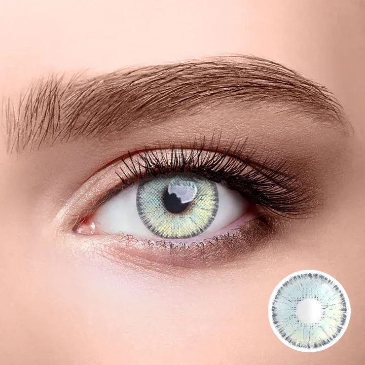 Angeles Blue Grey Colored Contact Lenses Yearly