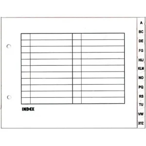 Arch File Index Divider White