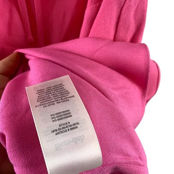 Aritzia Sunday Best Delilah Gathered Bust Mini Slip Dress Fuchsia Pink Large