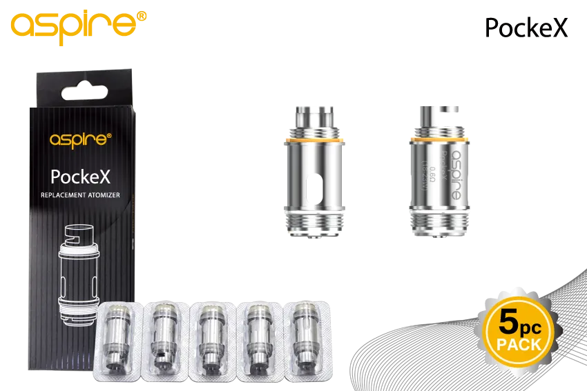 ASPIRE POCKEX REPLACEMENT COILS - 5 PACK