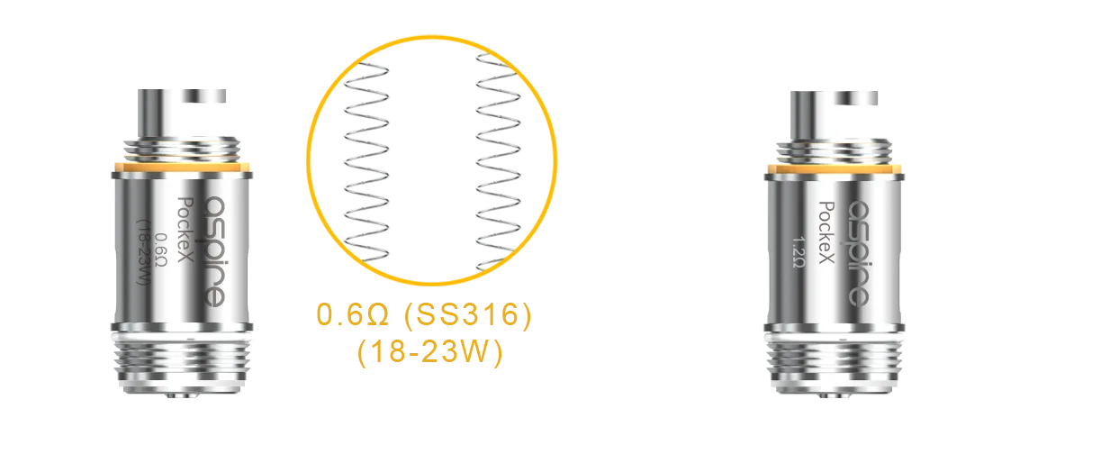 ASPIRE POCKEX REPLACEMENT COILS - 5 PACK