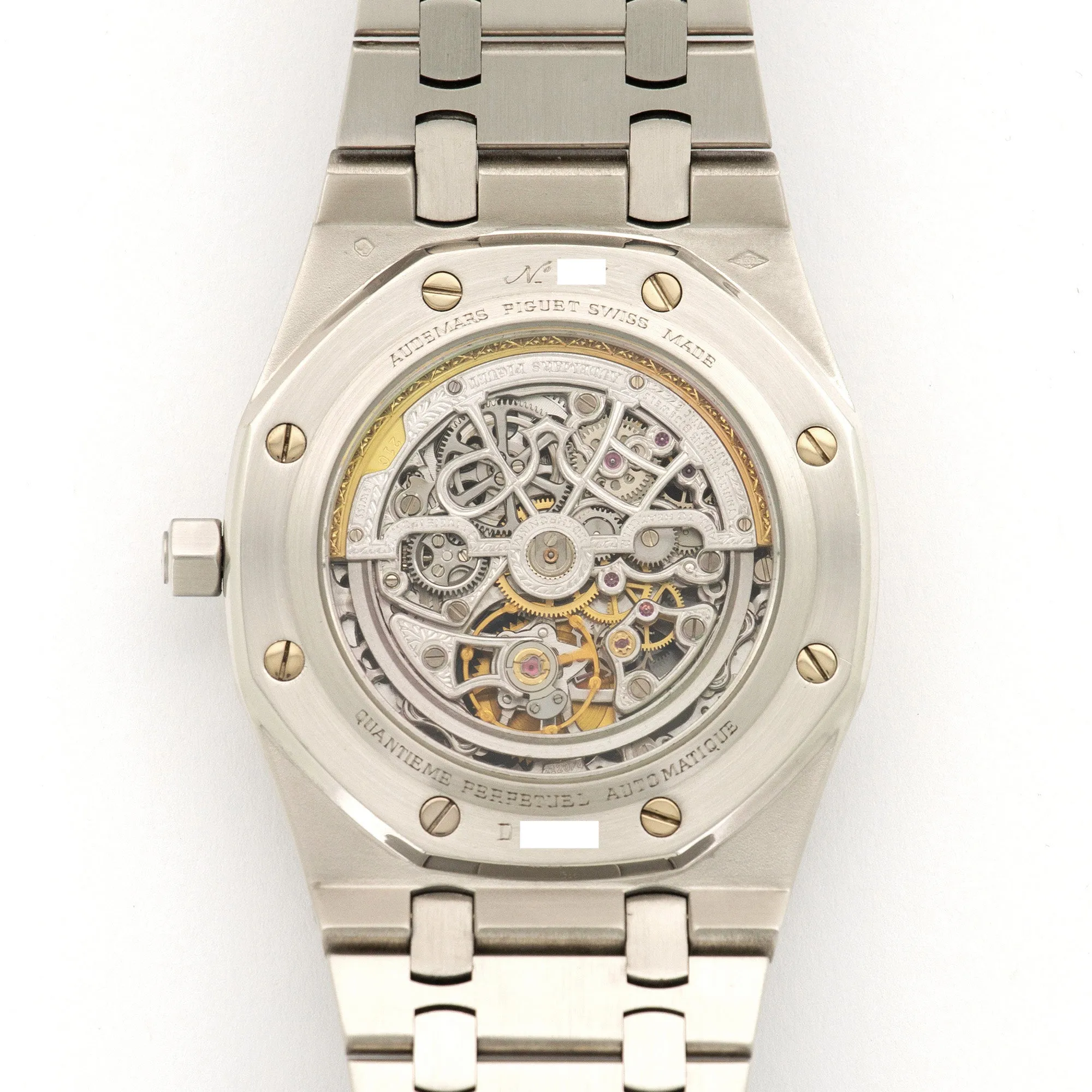 Audemars Piguet Platinum Royal Oak Skeleton Perpetual Watch