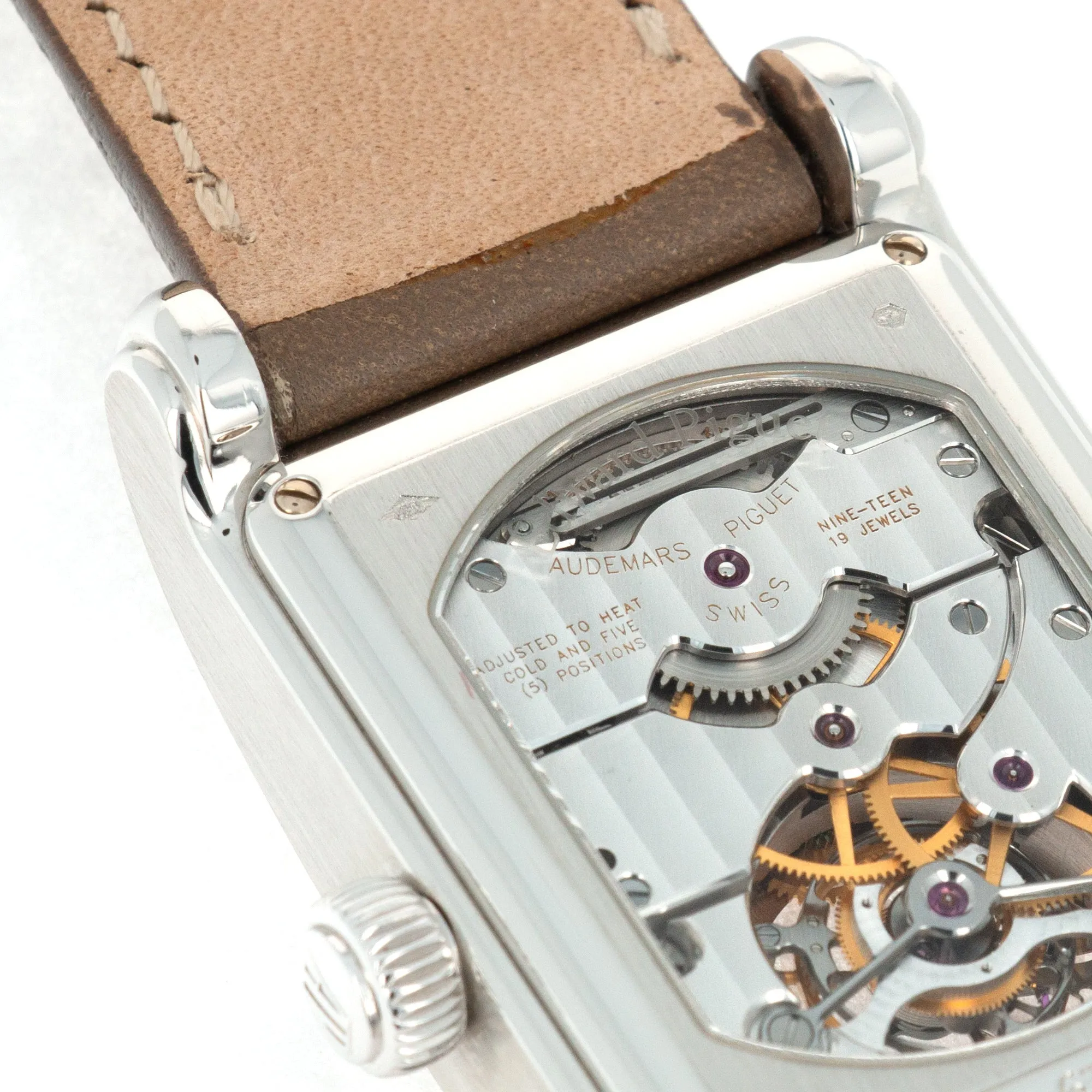 Audemars Piguet Platinum Tourbillon Salmon Dial Watch