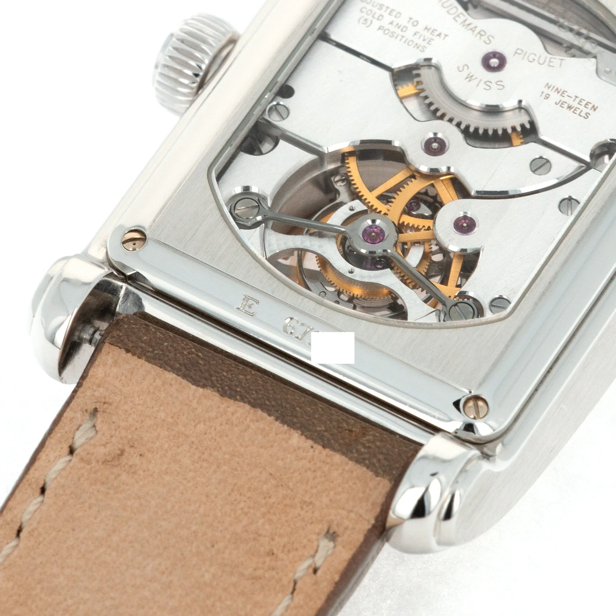 Audemars Piguet Platinum Tourbillon Salmon Dial Watch