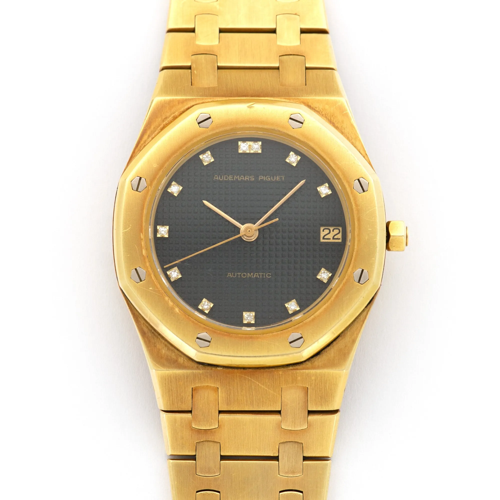Audemars Piguet Yellow Gold Royal Oak Diamond Watch