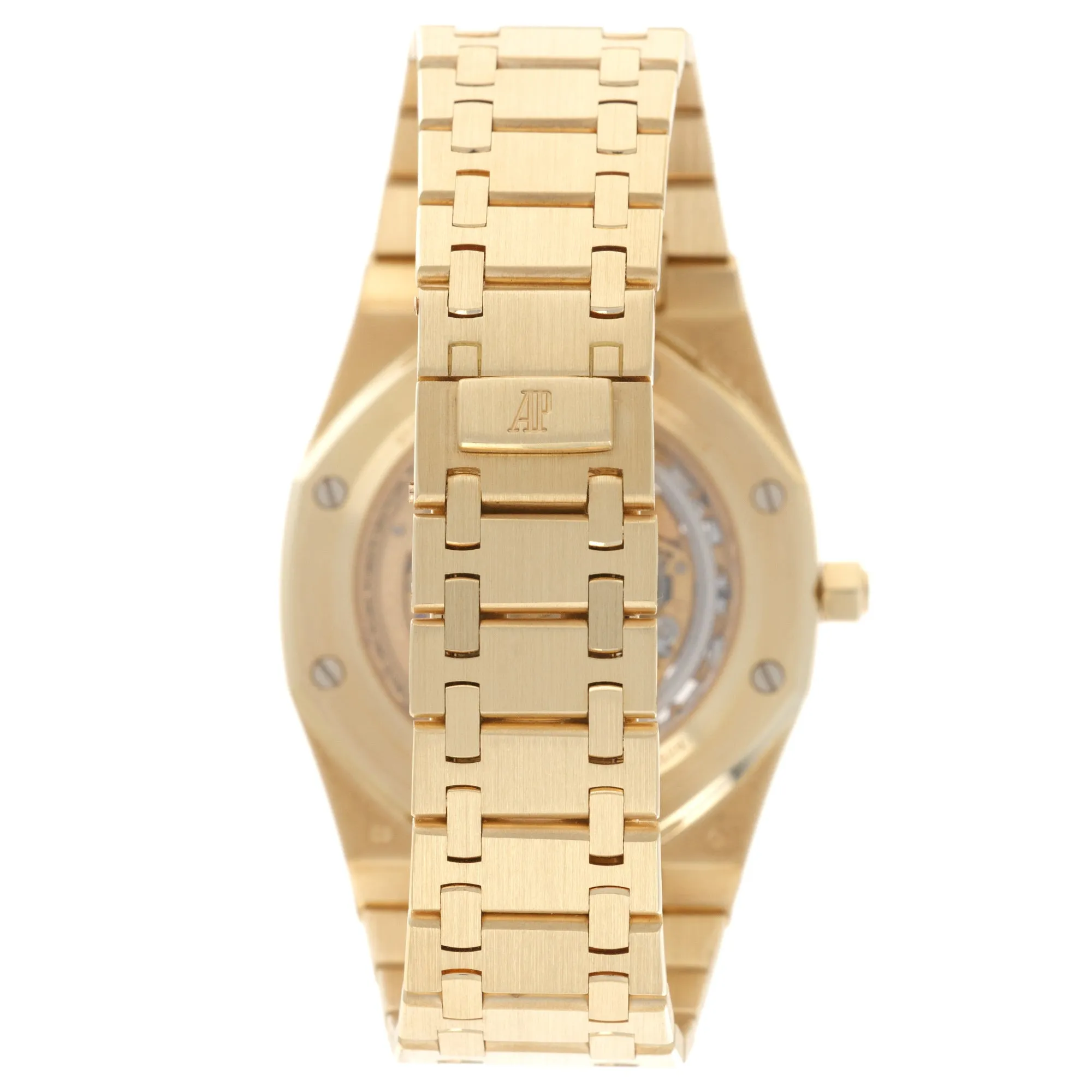 Audemars Piguet Yellow Gold Royal Oak Perpetual Calendar Skeleton Watch