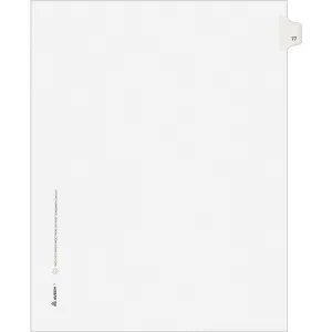 Avery® Individual Legal Dividers Allstate(R) Style, Letter Size, Side Tab #77 (82275)