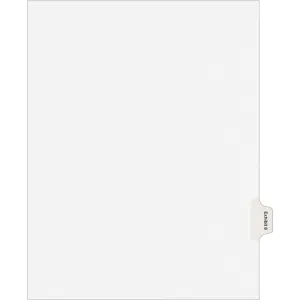 Avery® Individual Legal Dividers Allstate(R) Style, Letter Size, Side Tab EXHIBIT 8 (82140)