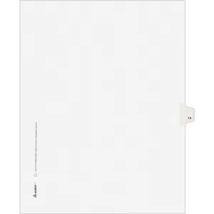 Avery® Individual Legal Exhibit Dividers - Avery Style - Unpunched