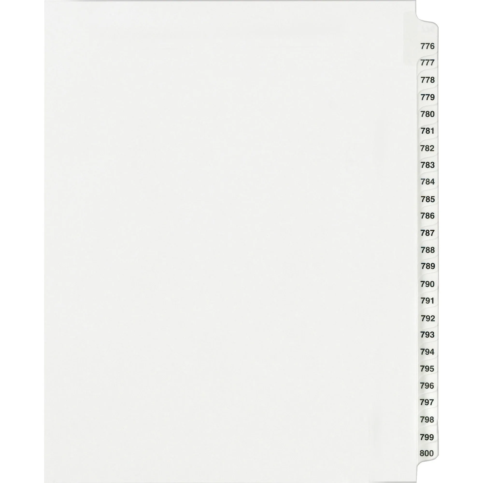 Avery® Standard Collated Legal Dividers Avery® Style, Letter Size, 776-800 Tab Set (82310)