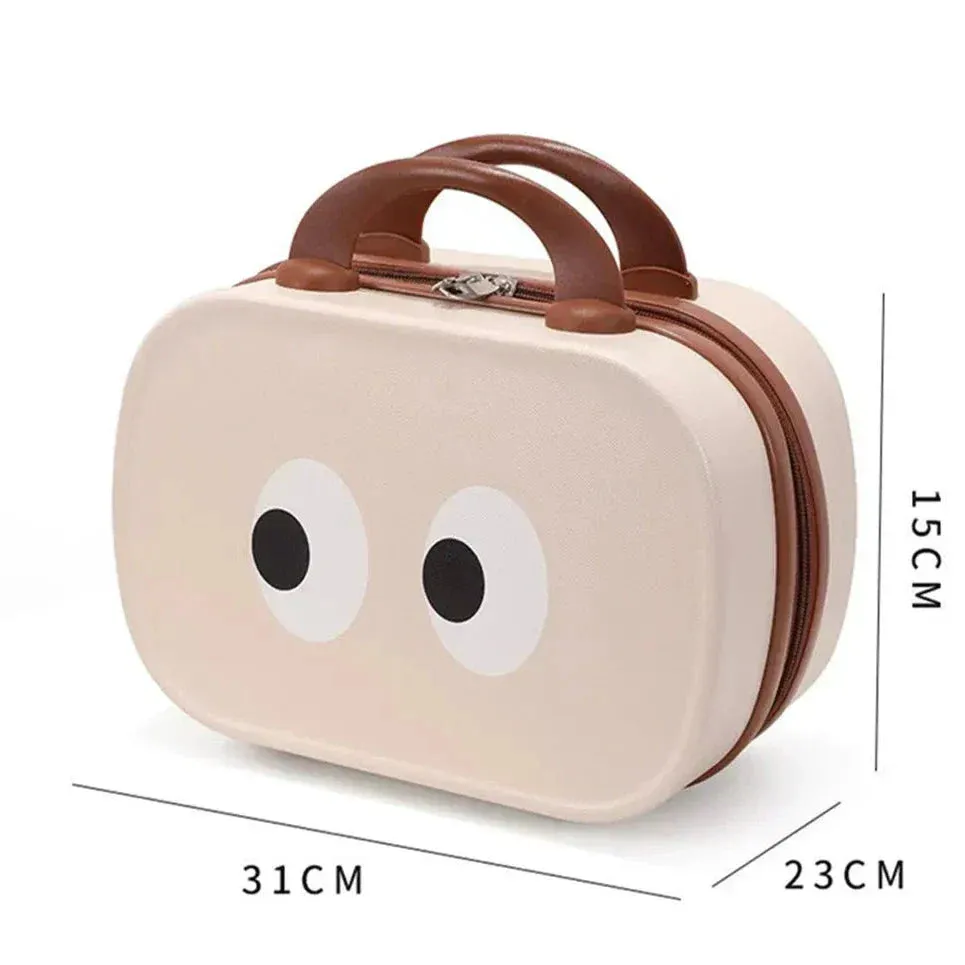 Ayra | Cartoon Eyes Vintage Cosmetic Bag Organizer