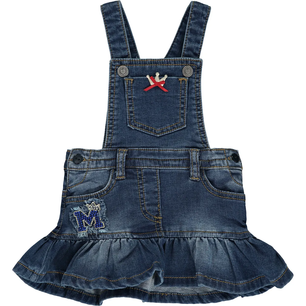 Baby Girl Denim Pinafore Dress