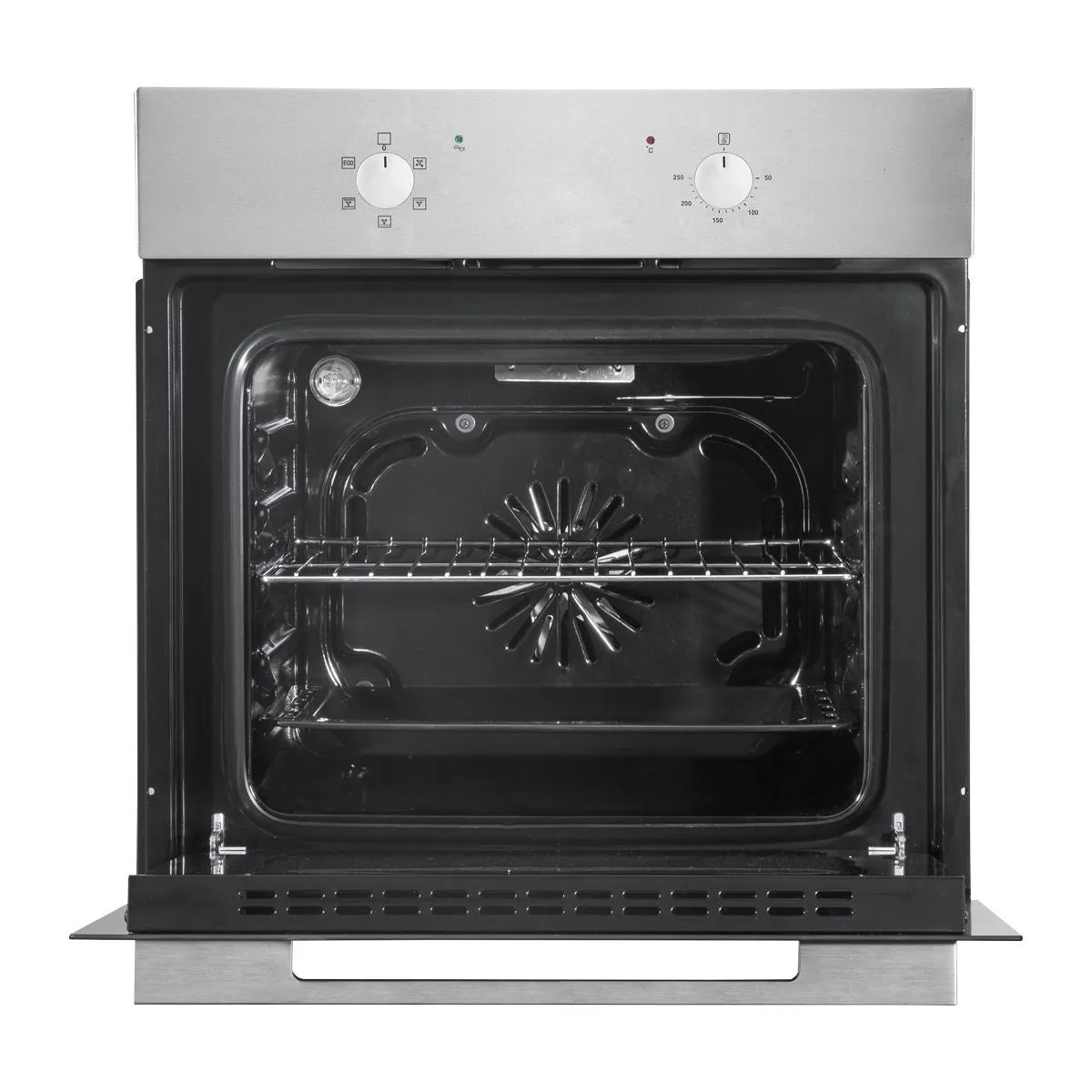 Baridi 60cm Built-In Five Function Fan Assisted Oven, 55L Capacity, Stainless Steel