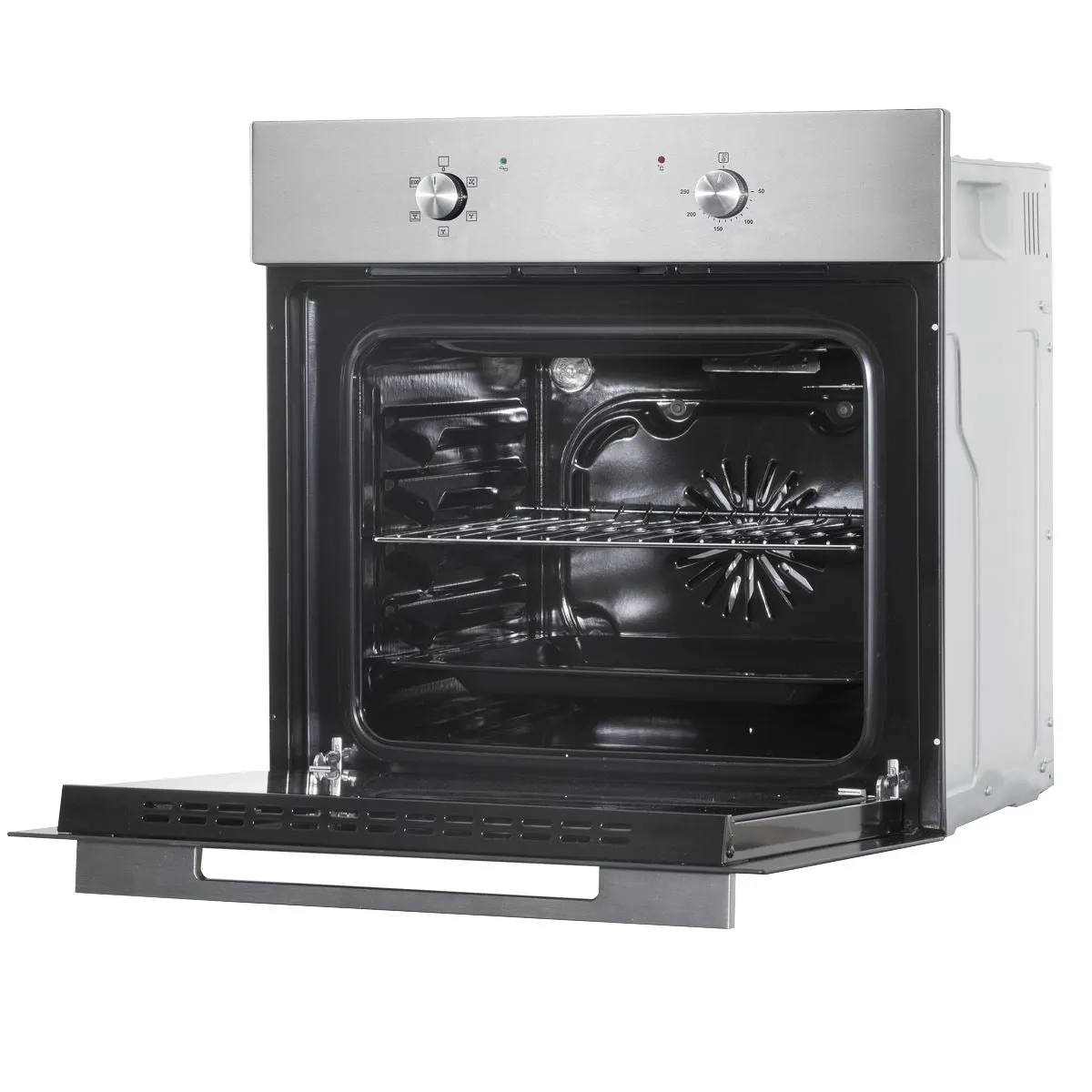 Baridi 60cm Built-In Five Function Fan Assisted Oven, 55L Capacity, Stainless Steel