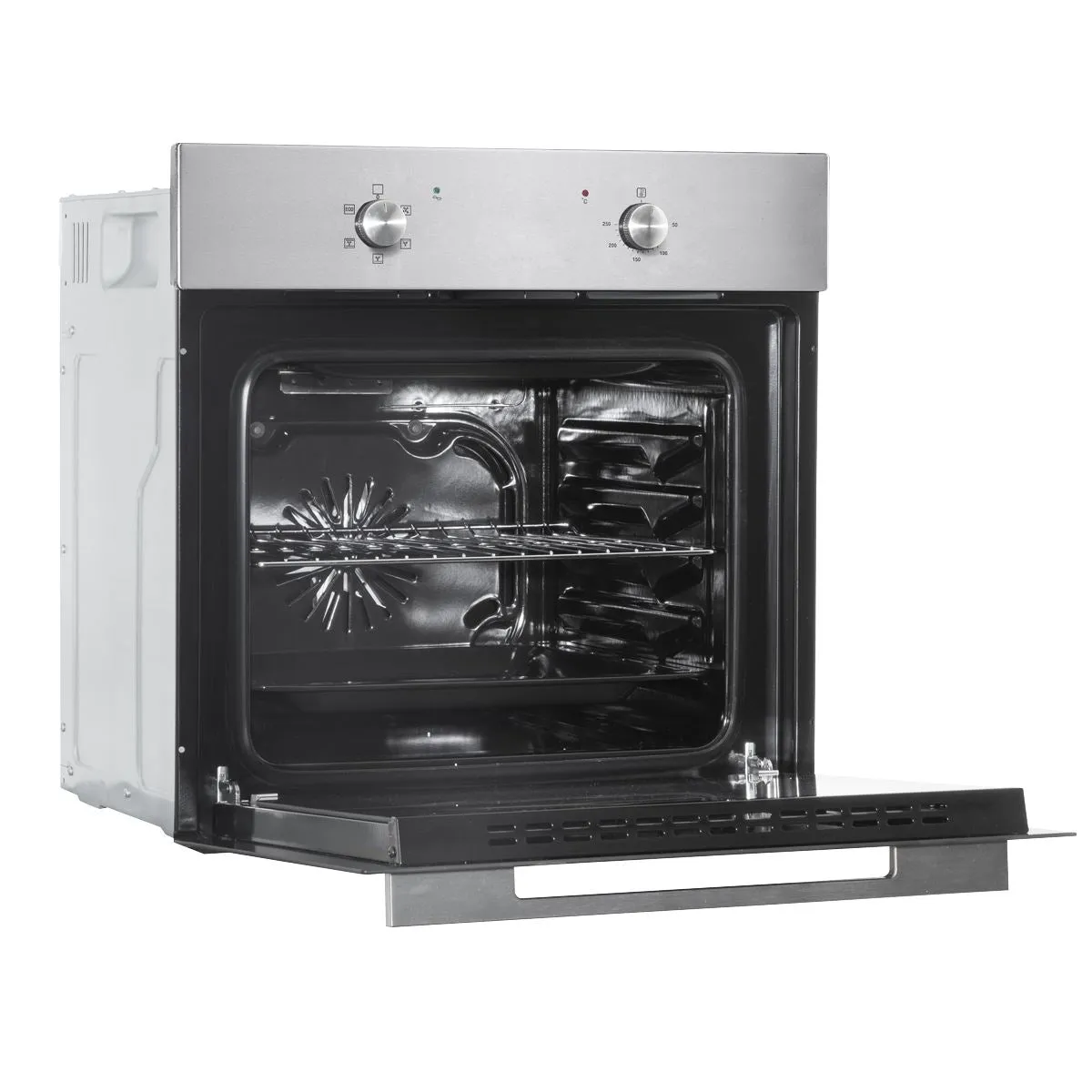 Baridi 60cm Built-In Five Function Fan Assisted Oven, 55L Capacity, Stainless Steel