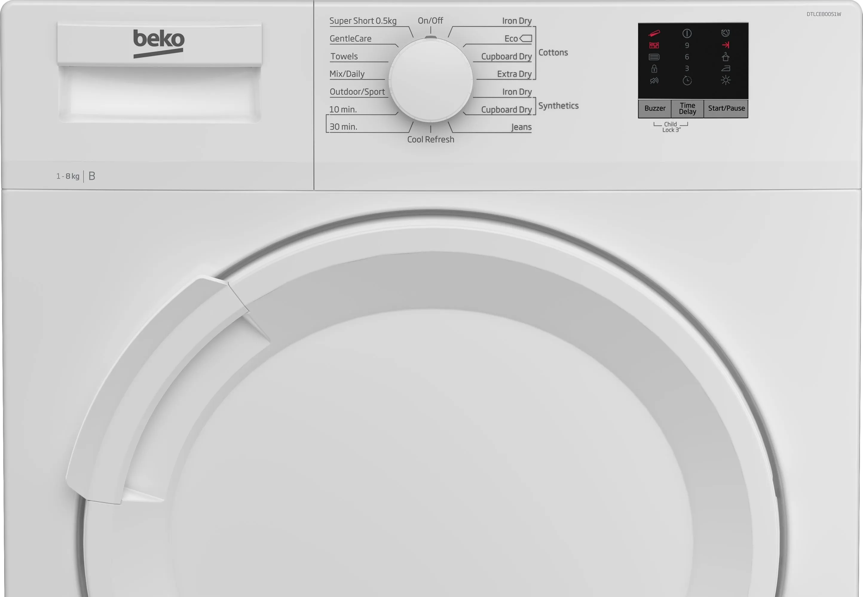 Beko 8kg Condenser Tumble Dryer White