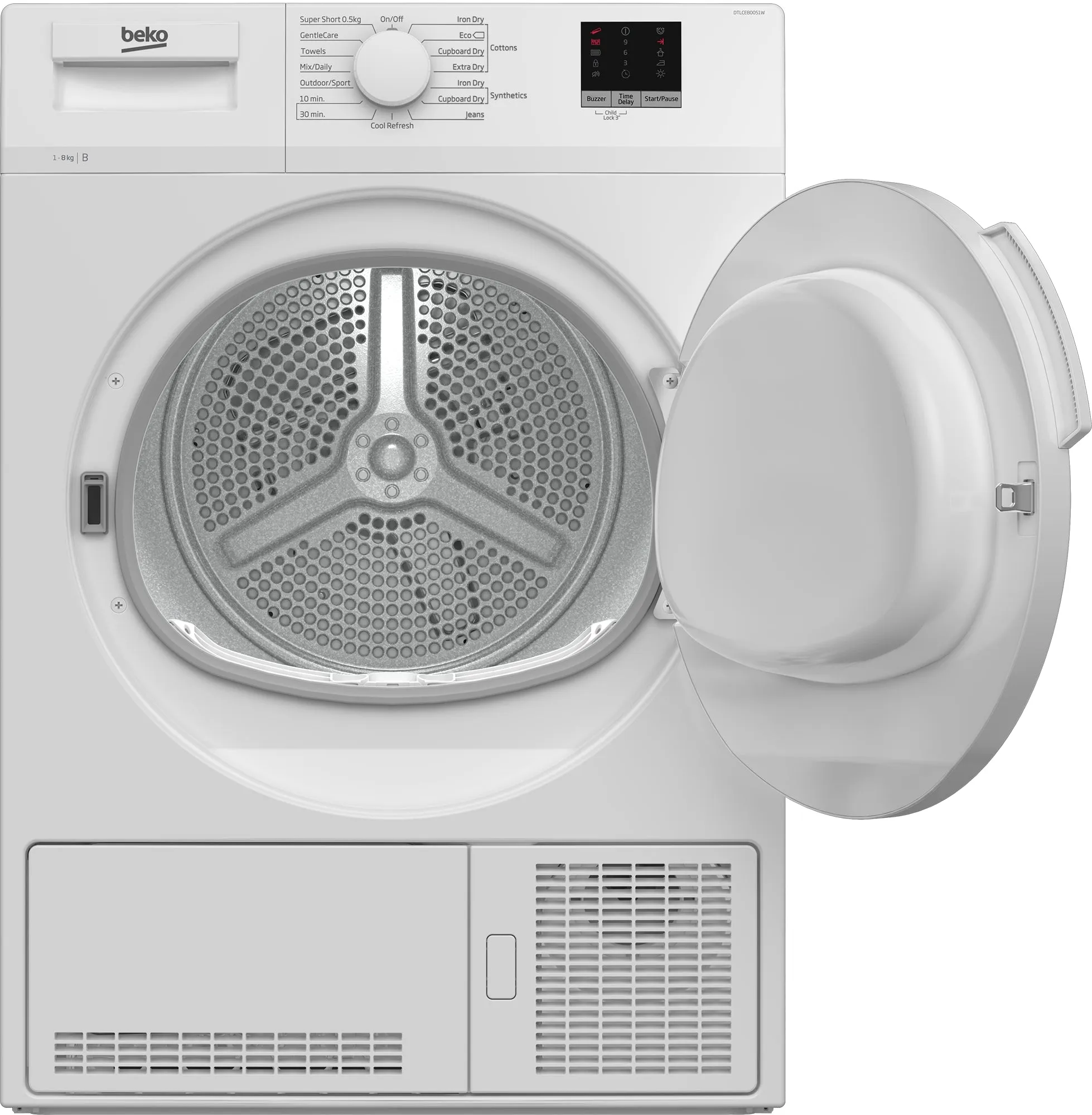 Beko 8kg Condenser Tumble Dryer White